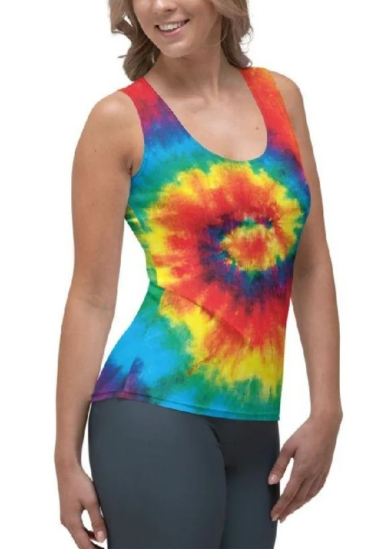 Colorful Supernova Tie Dye Tank Top British Gentlewoman Style