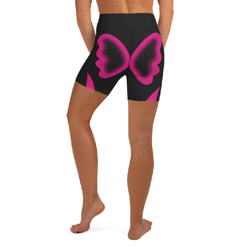 Butterfly Shaped Yoga Shorts Dapper Women's Bow - adorned