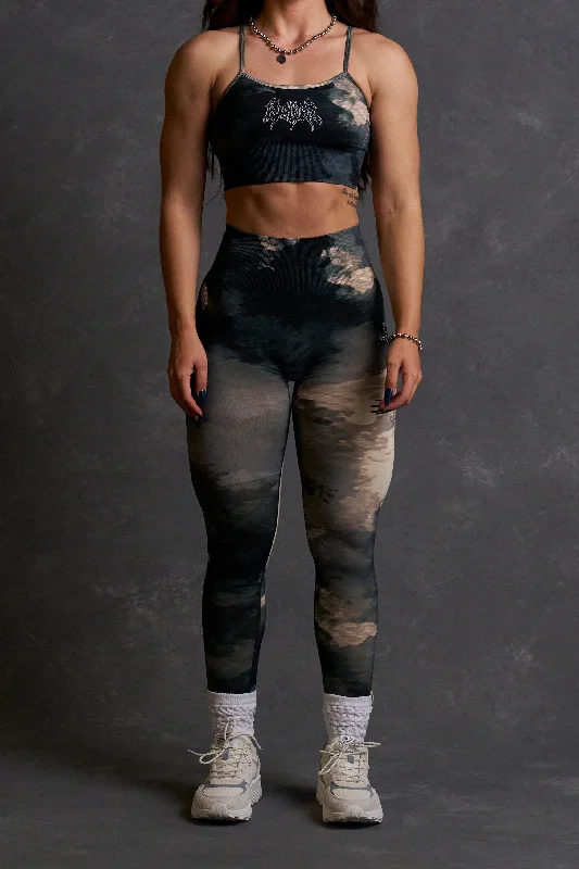 Hesh V2 "Everson Seamless" Scrunch Leggings in Sandstorm Marble Wash Traditional Women's Wool Hesh V2 "Everson Seamless" Scrunch Leggings in Sandstorm Marble Wash Traditional Women's Wool
