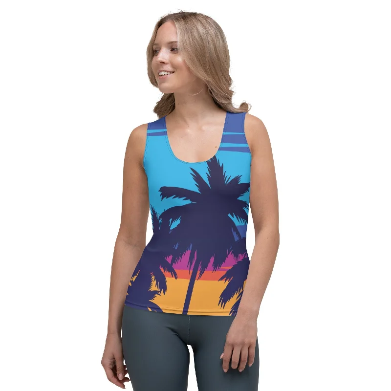 Sunset Tank Top Geometric