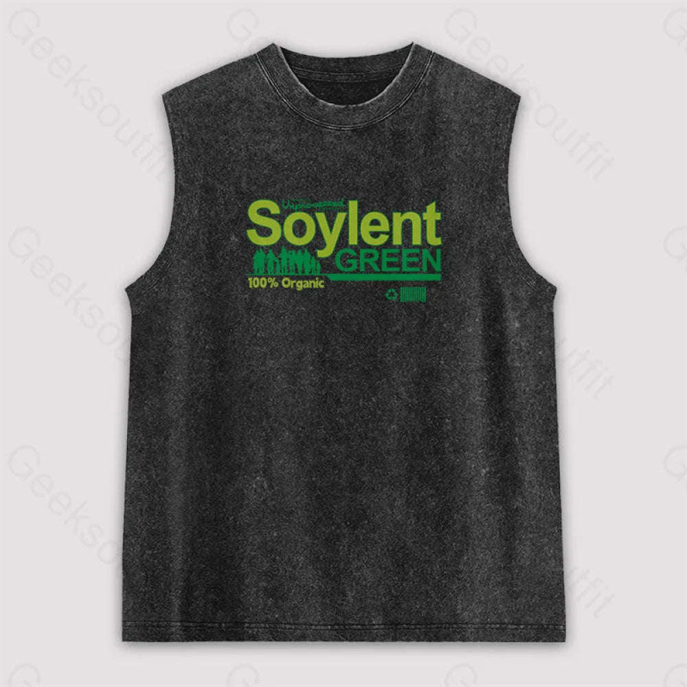 Soylent Green Unisex Washed Tank Unique Women's Upcycled