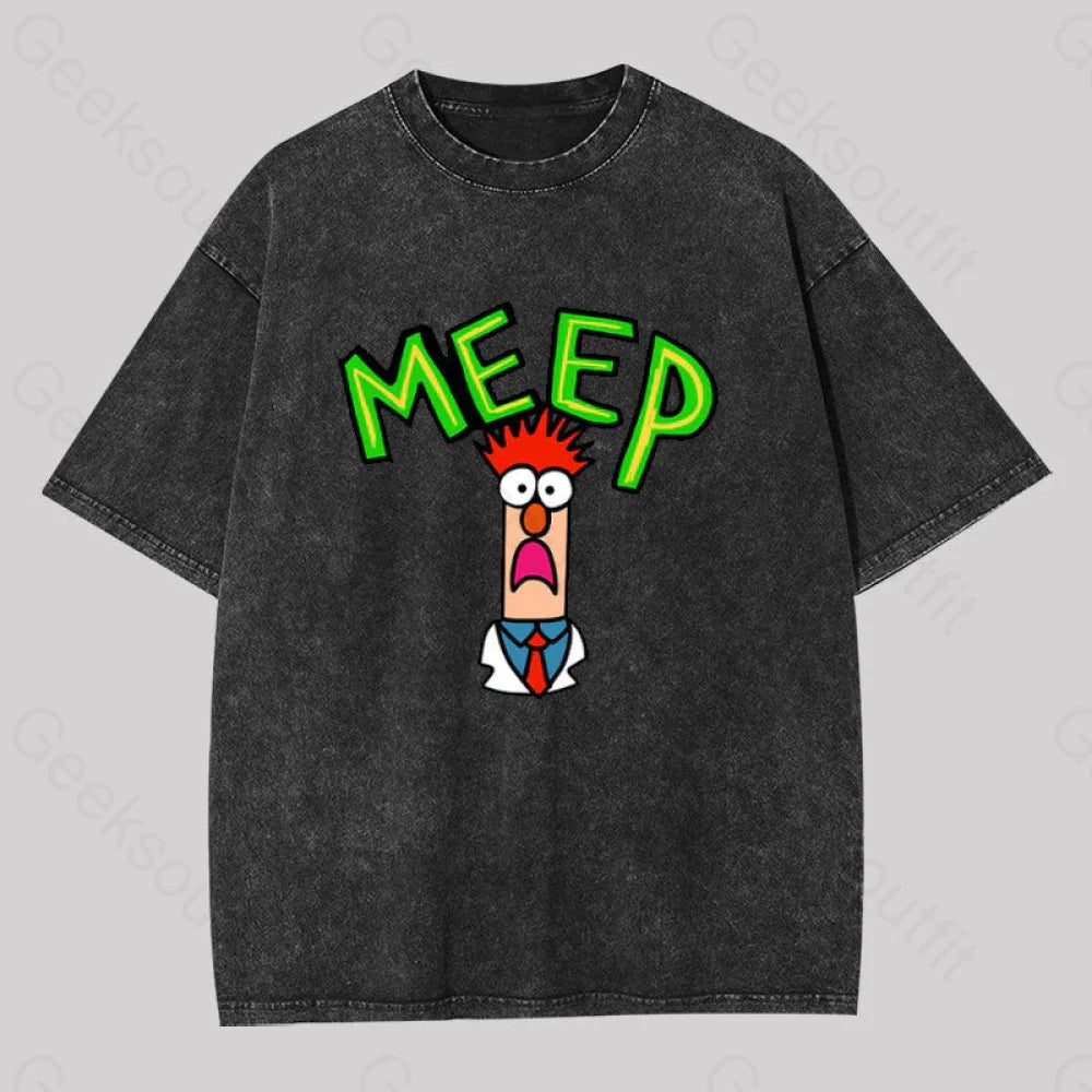 Meep muppet beaker Washed T-Shirt Youthful Women's Pop