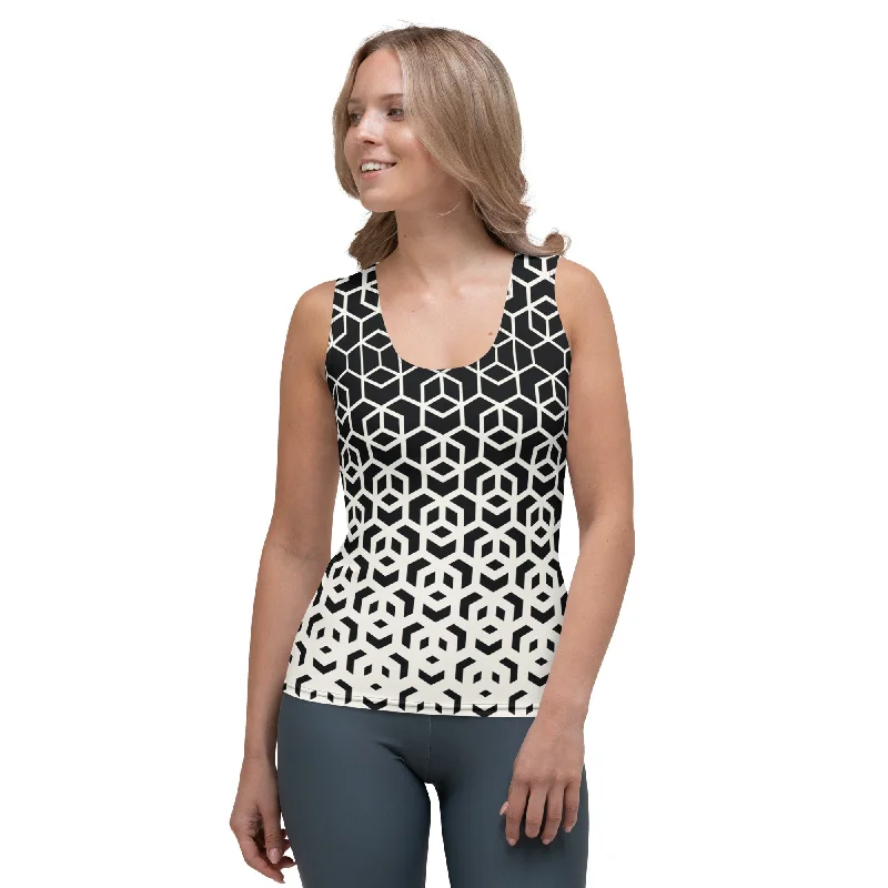 Infinite Geometric Tank Top Modern Women's 