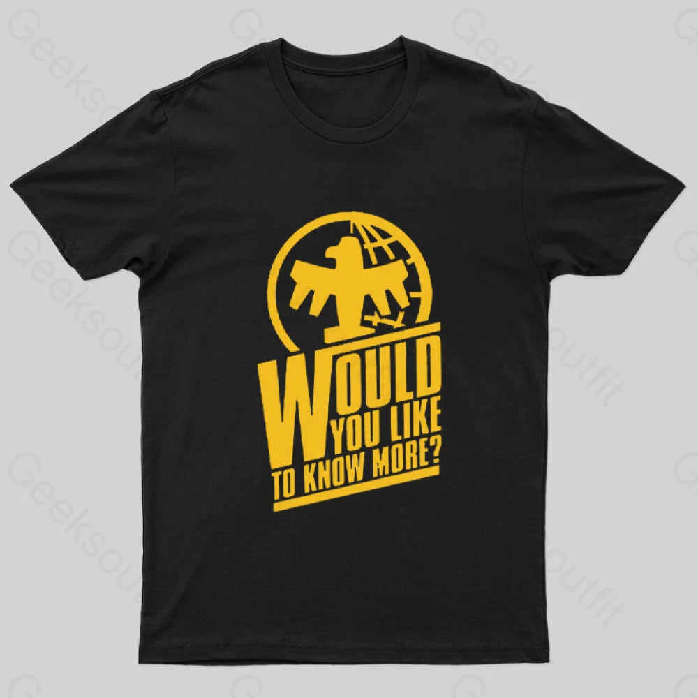 Federal Network Would You Like to Know More Nerd T-Shirt Preppy Women's College