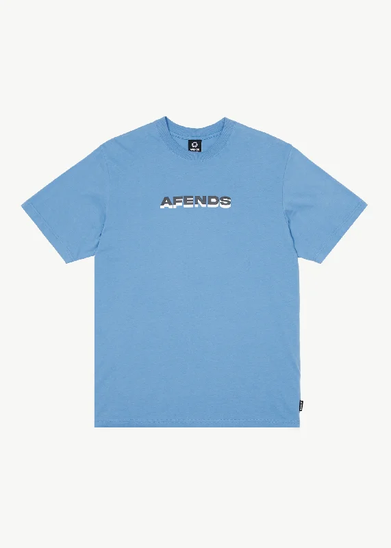 AFENDS Mens Volcanic Times - Graphic Retro T-Shirt - Arctic Modern Women's 