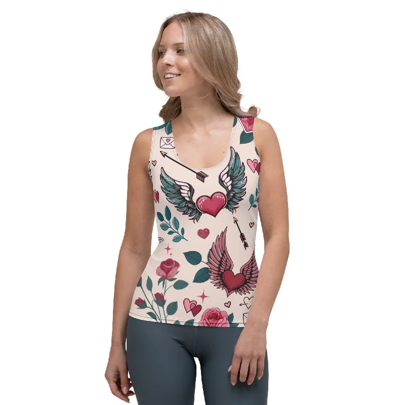 Cute Valentine Tank Top performance