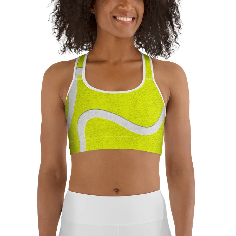 Tennis Ball Sports Bra Modern Women's 