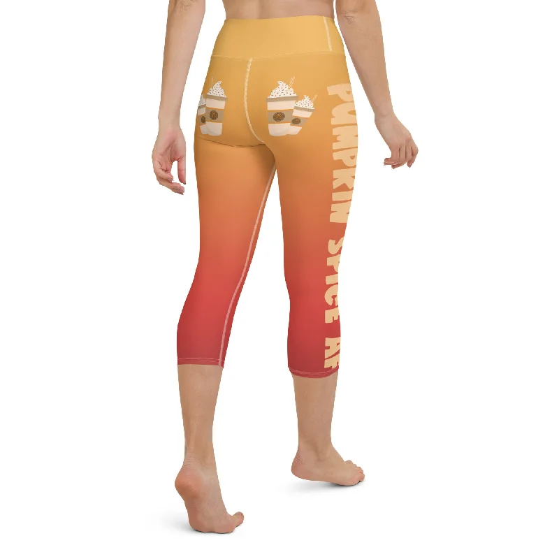 Pumpkin Spice AF Yoga Capris performance