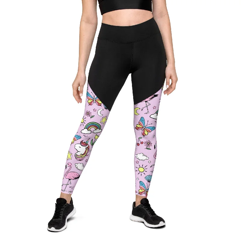 Unicorn Print Compression Leggings purpose