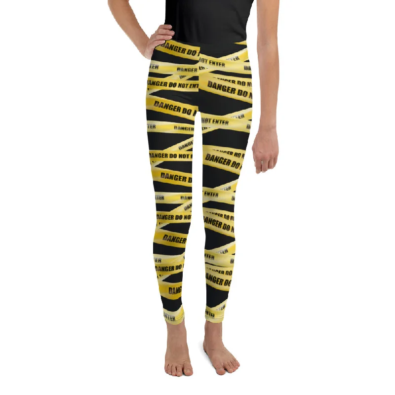 Yellow Tape Youth Leggings Casual Women's Loose - fitting