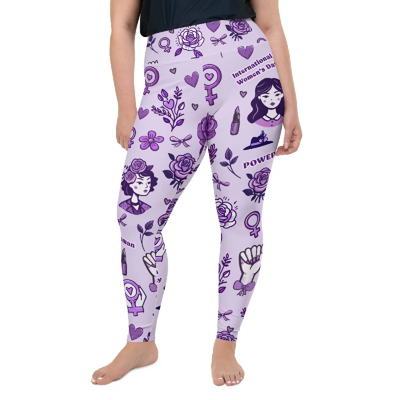 Empowered Women Plus Size Leggings Unique Women's Upcycled