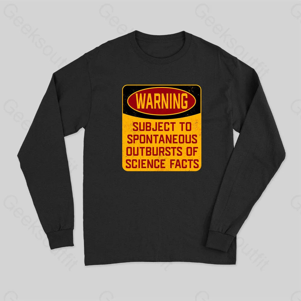 Science Warning Long Sleeve T-Shirt Modern Women's Tech