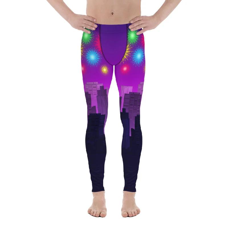 New Year City Men's Leggings Country