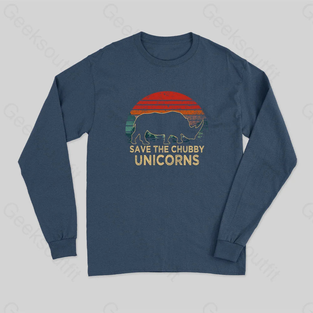 Save The Chubby Unicorns Long Sleeve T-Shirt purpose
