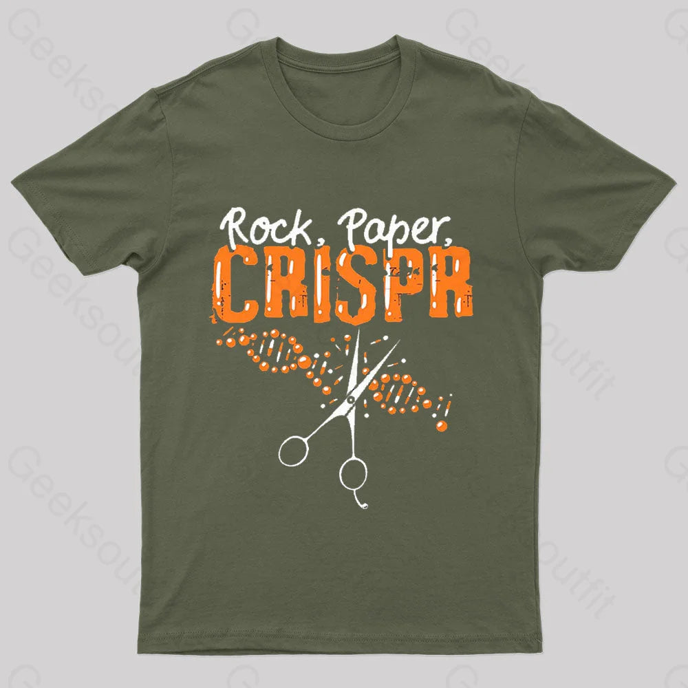 Rock Paper Chrispr Nerd T-Shirt Hip Women's Retro