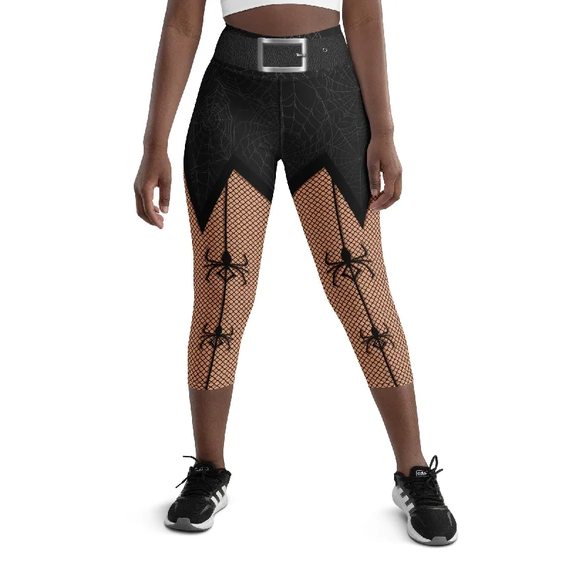 Naughty Halloween Yoga Capris Cool Women's Skate
