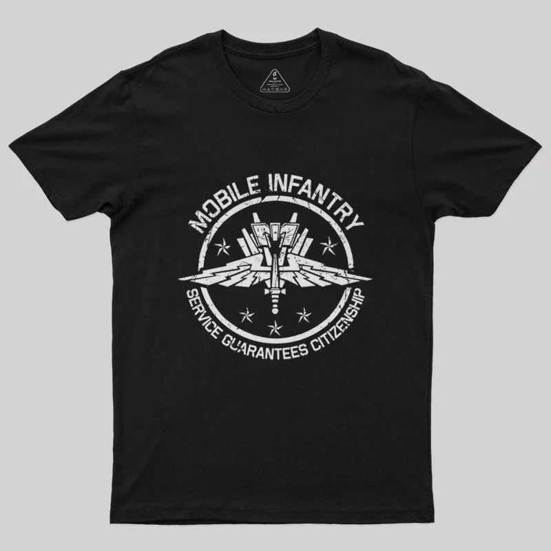 Mobile Infantry Crest Geek T-Shirt Cool Women's Distressed