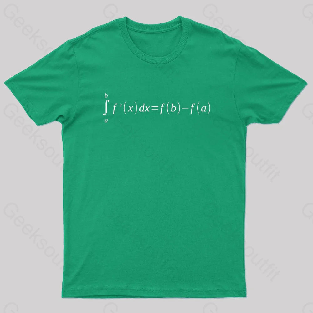 Fundamental Theorem Of Calculus Math Geek T-Shirt Casual Women's Japanese 