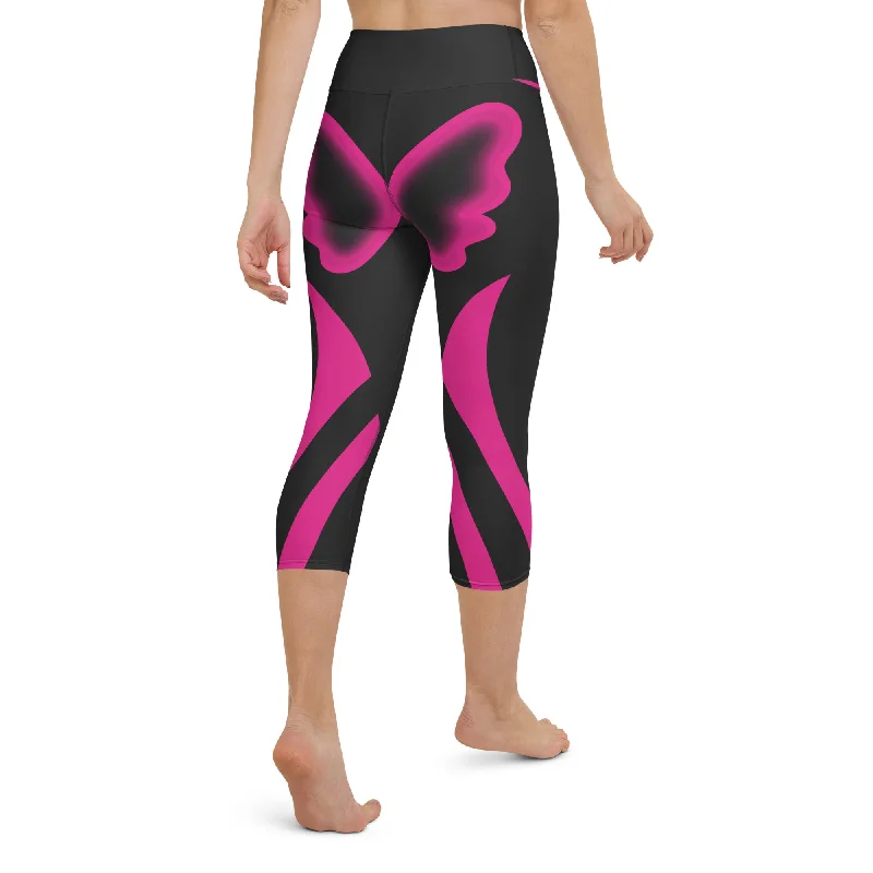 Butterfly Shaped Yoga Capris Earthy Women's Hemp - based