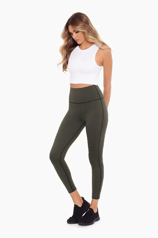Climbing Ivy Tummy Control Performance Leggings Sleek Women's Metallic