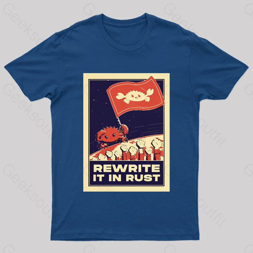 Rewrite It In Rust Nerd T-Shirt Sharp Women's Italian