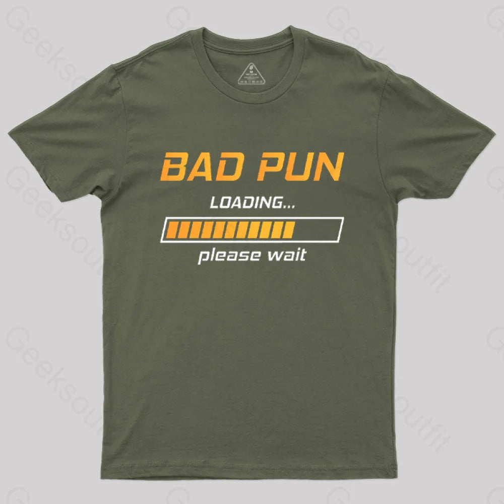 Bad Pun Loading Please Wait T-Shirt Feminine Women's Soft 