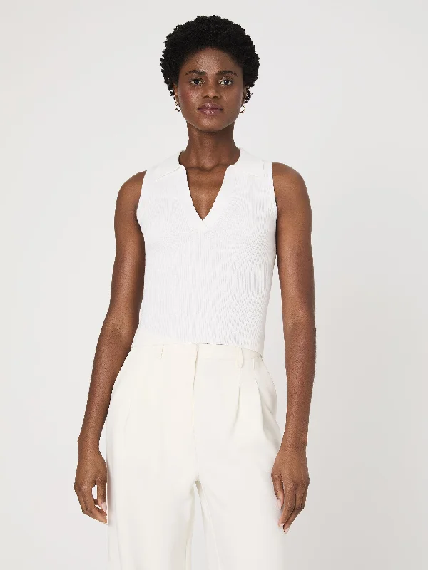 Mozza V Neck Sleeveless Sweater Contemporary 