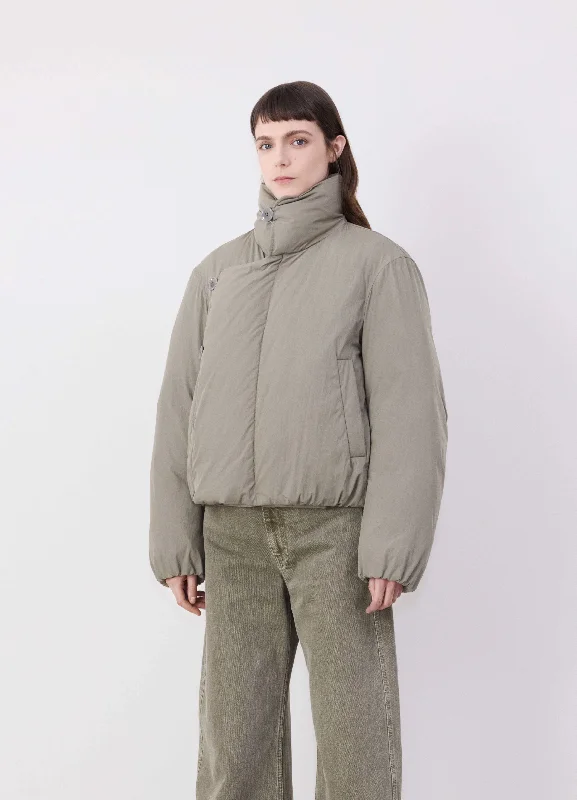 SHORT PUFFER BLOUSON Casual Women's Loose - fitting