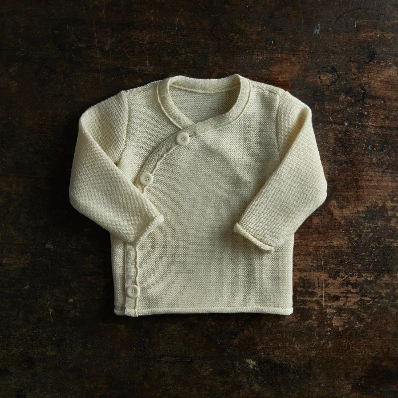 Baby & Kids Merino Wool Cardigan - Natural Relaxed Women's 