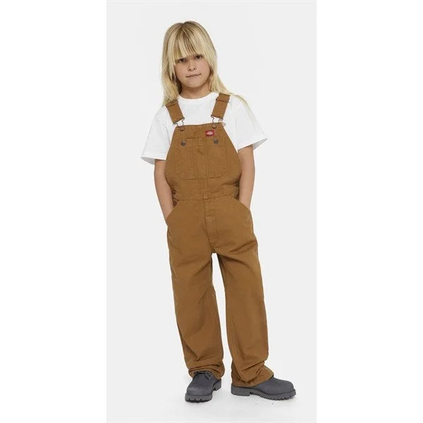 Dickies Duck Canvas Bib Overall Brown Duck Confident Women's Power