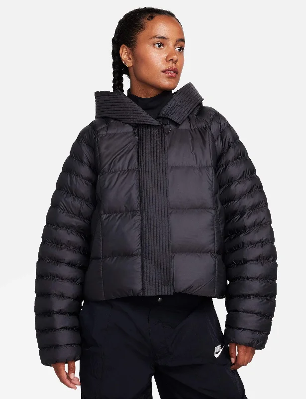Sportswear Swoosh Puffer Oversized Hooded Jacket - Black/White Contemporary 