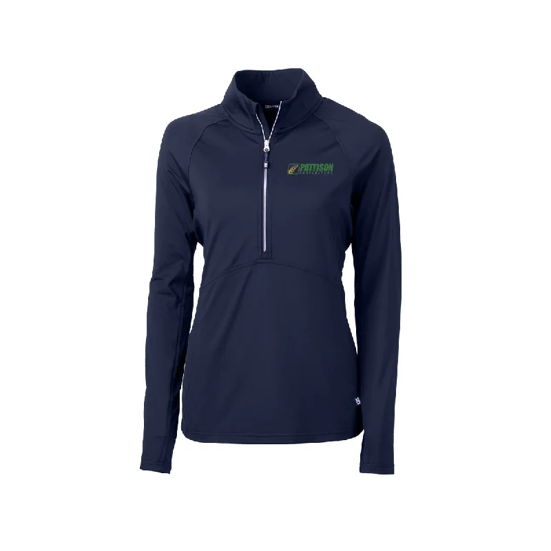 Ladies Adapt Eco Knit Stretch Recycled Half Zip Trendy Women's 