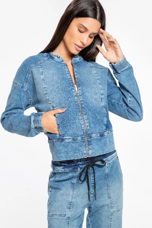 Stone Denim Jacket Compression