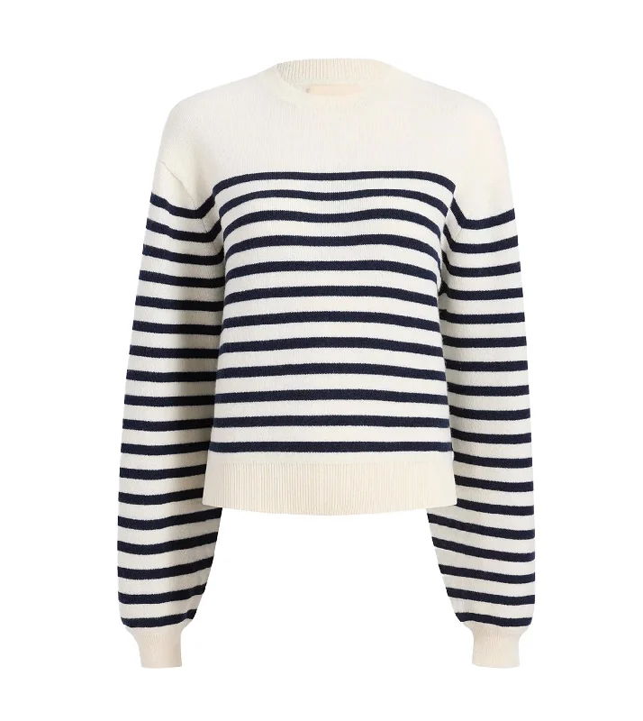 KHAITE Viola Sweater Stripe Pattern Business