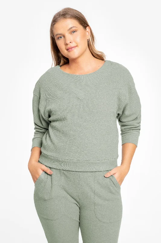 Relaxing Cropped Maxi Blouse Refined Women's Classic 