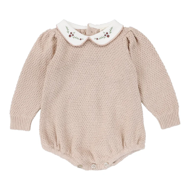 Analogie By Lil Legs Girls Knit Romper Pink Sophisticated Women's 