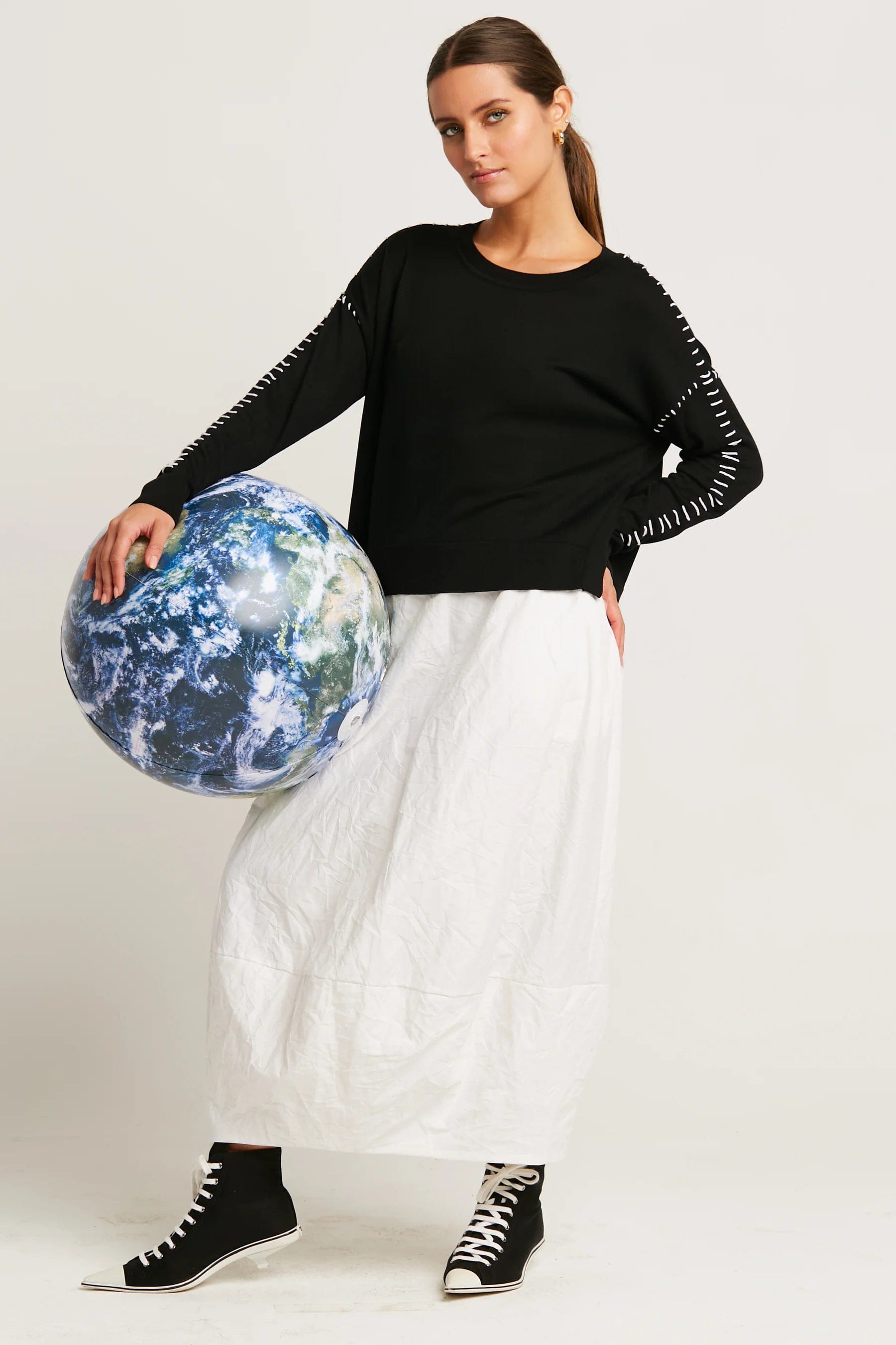 Planet Whip Stitch Sweater Country