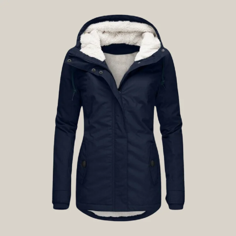 Marie - Winter Jacket Refined Women's Velvet