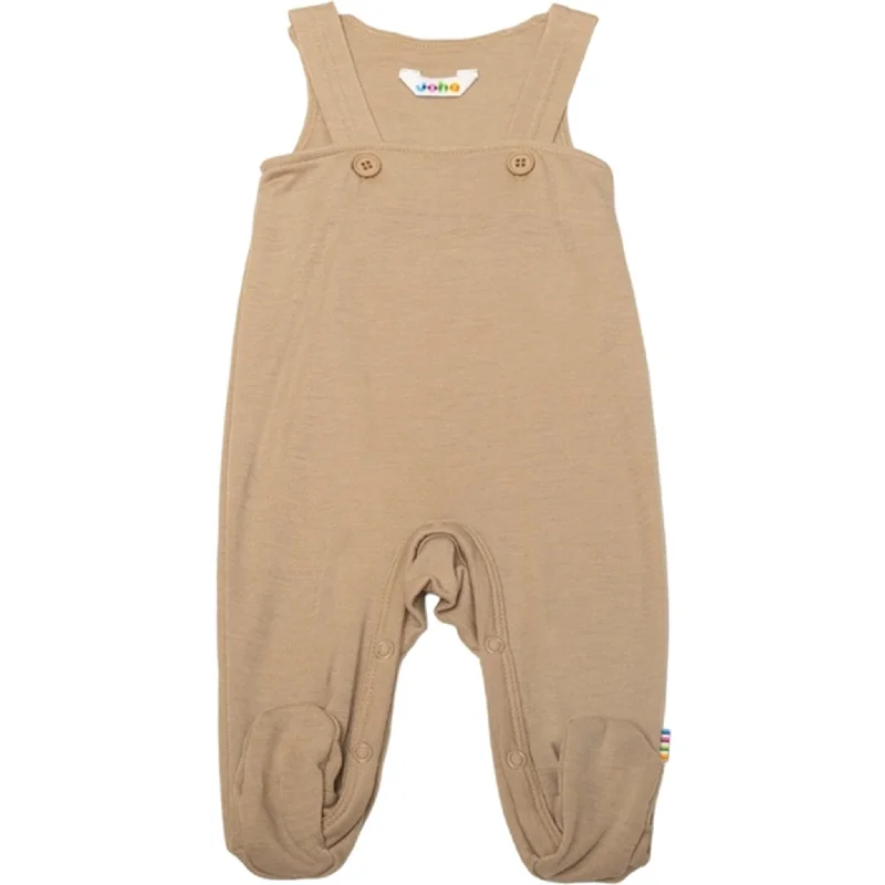 Joha Wool/Silk Beige Overall with Foot Hip Women's Urban