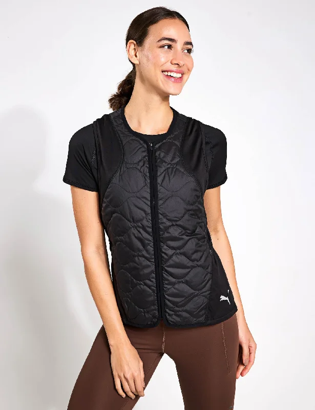 RUN CLOUDSPUN WRMLBL Padded Vest - Puma Black purpose