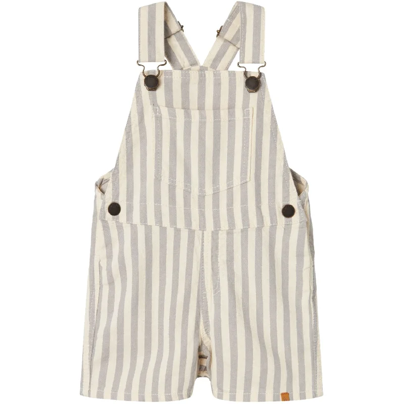 Lil'Atelier Limestone Coconut Milk Hugo Loose Twill Shortsuit Compression
