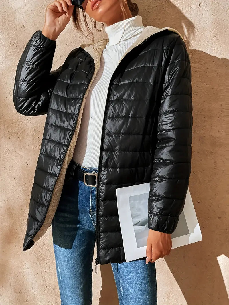 Anita™ Casual Puffer Jacket Polished Women's Silk