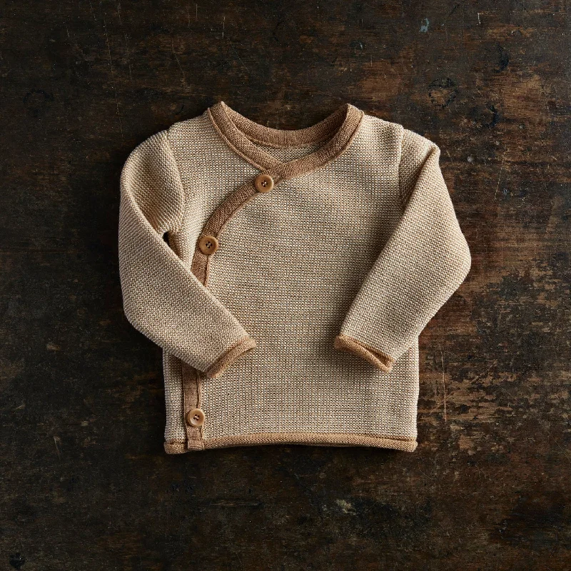 Baby & Kids Merino Wool Cardigan - Caramel/Natural Confident Women's Power