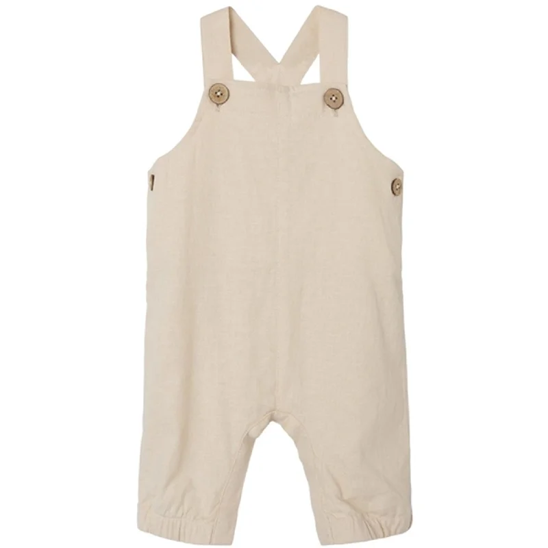 Lil'Atelier Bleached Sand Felix Overall Refined Women's Hand - crafted
