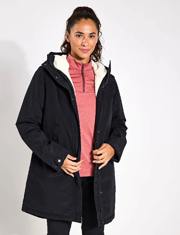 Talforst Parka - Black Earthy Women's Hemp - based