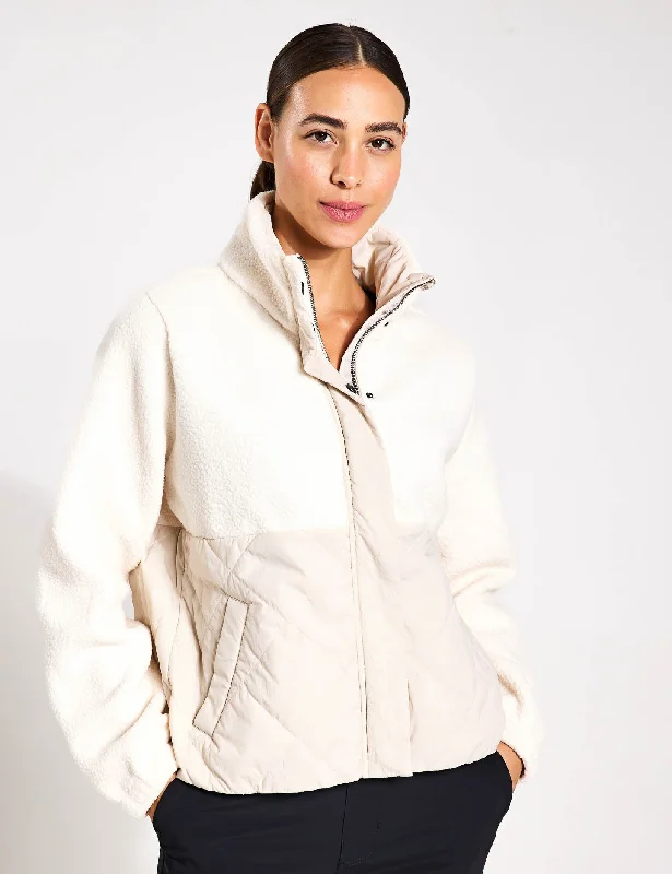 Highlands Sherpa Jacket - Natural Sophisticated Women's 