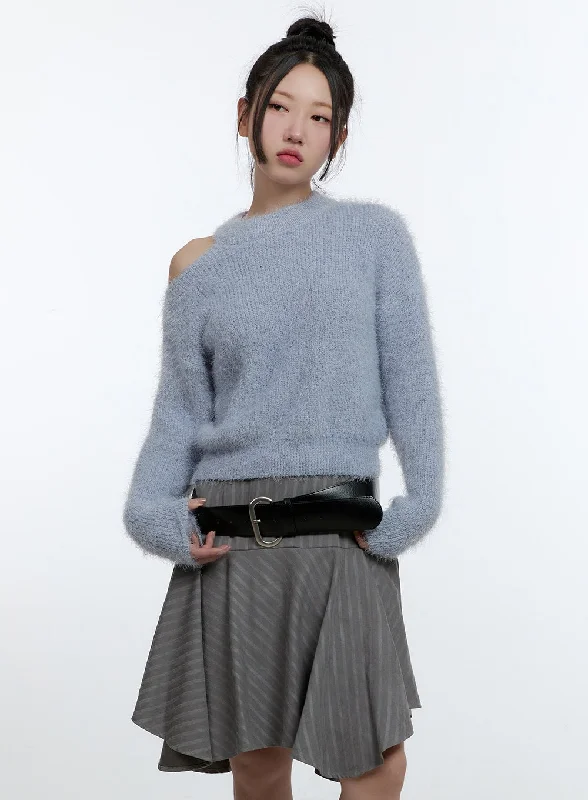 Shoulder Cut-Out Sweater CD423 Sharp Women's Italian