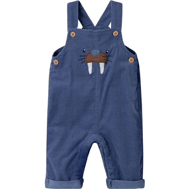 Name it Bijou Blue Ben Baggy Overall Cozy Women's Sherpa - lined