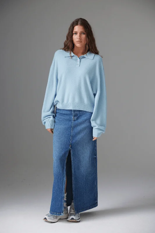 COLORUSH Marvin Relaxed Polo / Skylight Modern Women's Tech