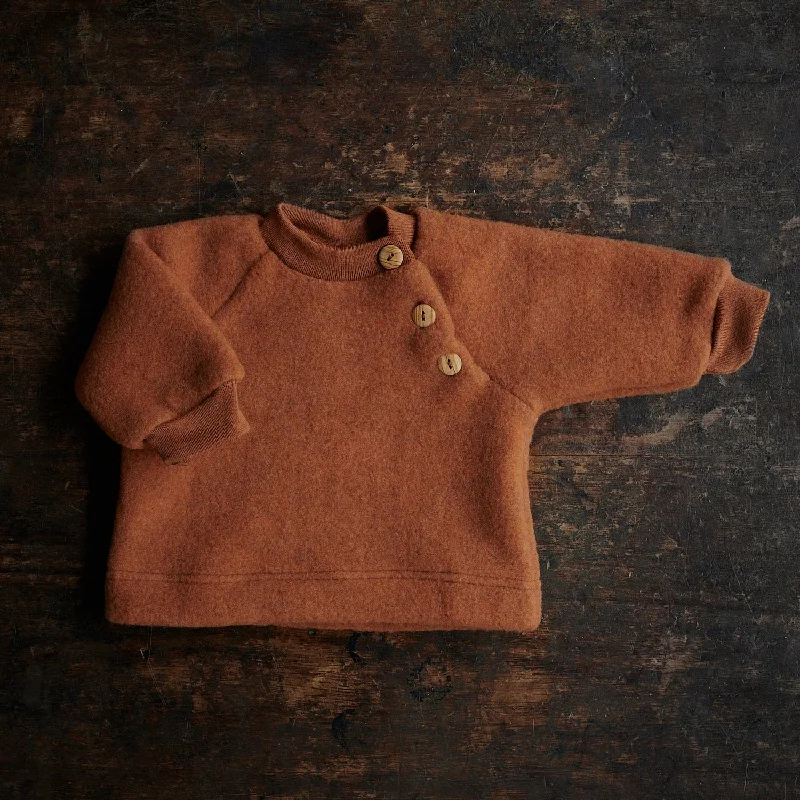 Puffin Baby & Kids Sweater - Merino Wool Fleece - Deep Rust Practical Women's Multi - Puffin Baby & Kids Sweater - Merino Wool Fleece - Deep Rust Practical Women's Multi -